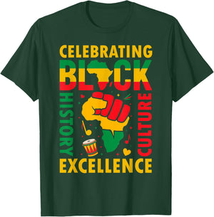 Celebrating Black History Month African American History T-Shirt - T-Shirt | Forest