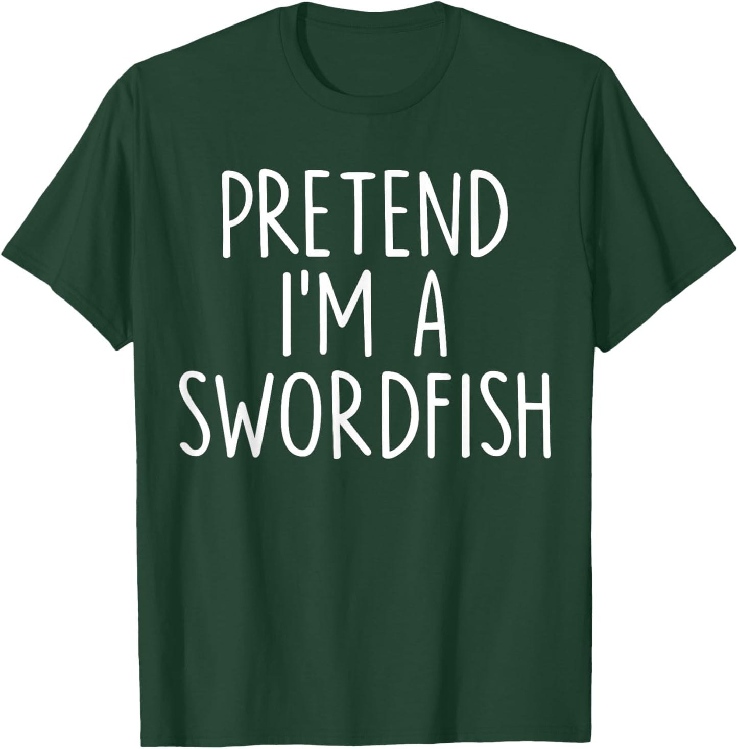 Pretend I'm A Swordfish Halloween Couples Costume Matching T-Shirt - T-Shirt | Forest