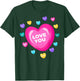 Cute Heart Candy Love Valentine Outfit Girl Women Kid T-Shirt - T-Shirt | Forest