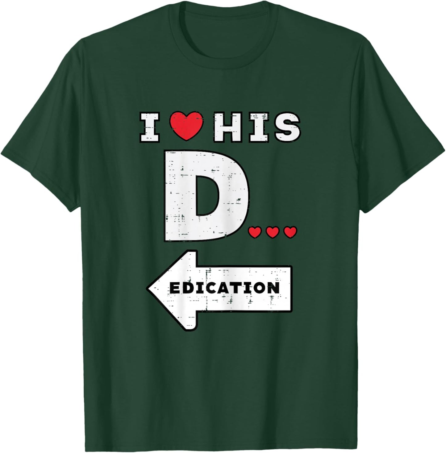 Valentines Day I Love His Dedication Matching Couple Women T-Shirt - T-Shirt | Forest