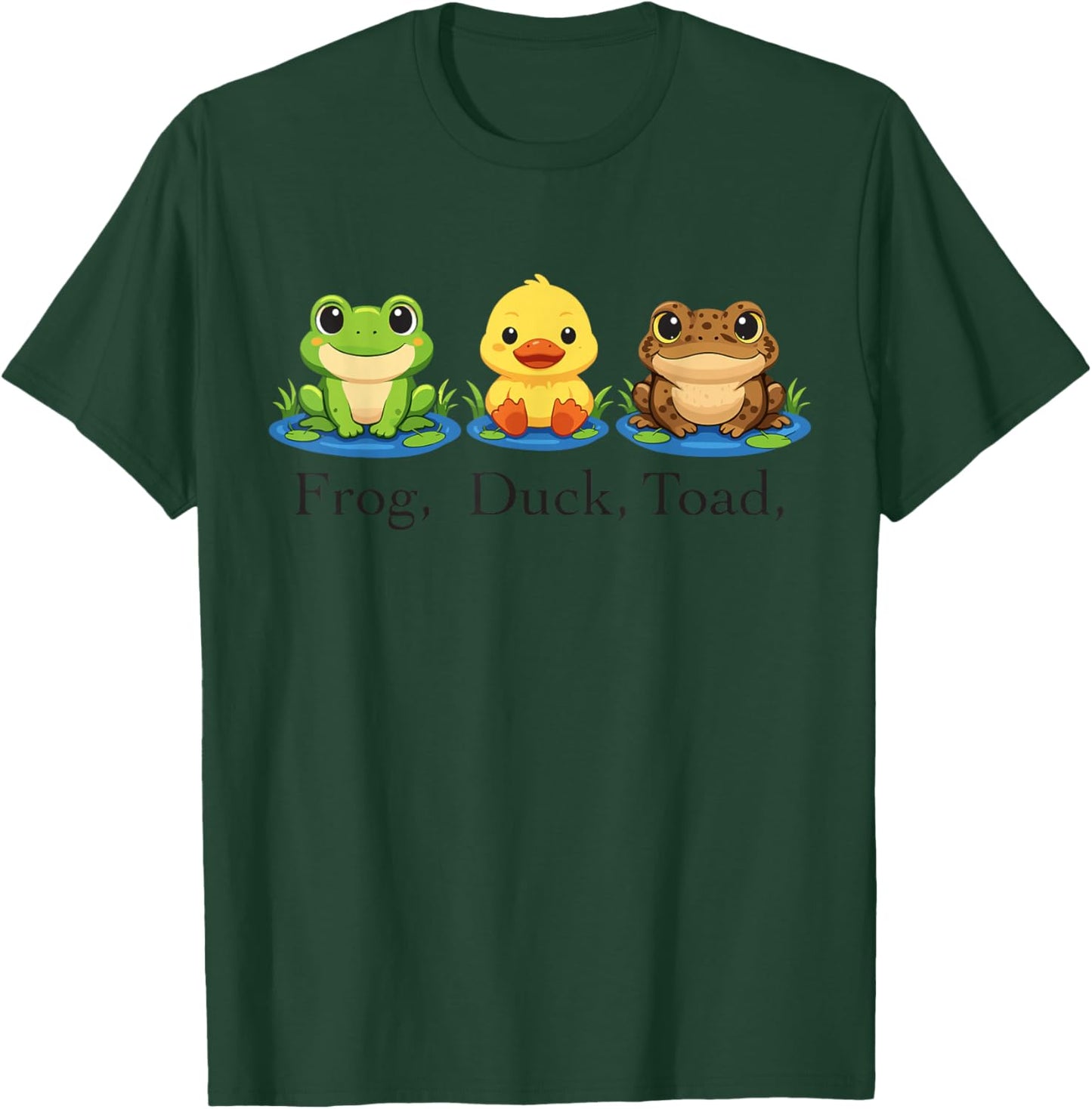 Frog Duck Toad Zoological Funny Protest Women T-Shirt - T-Shirt | Forest