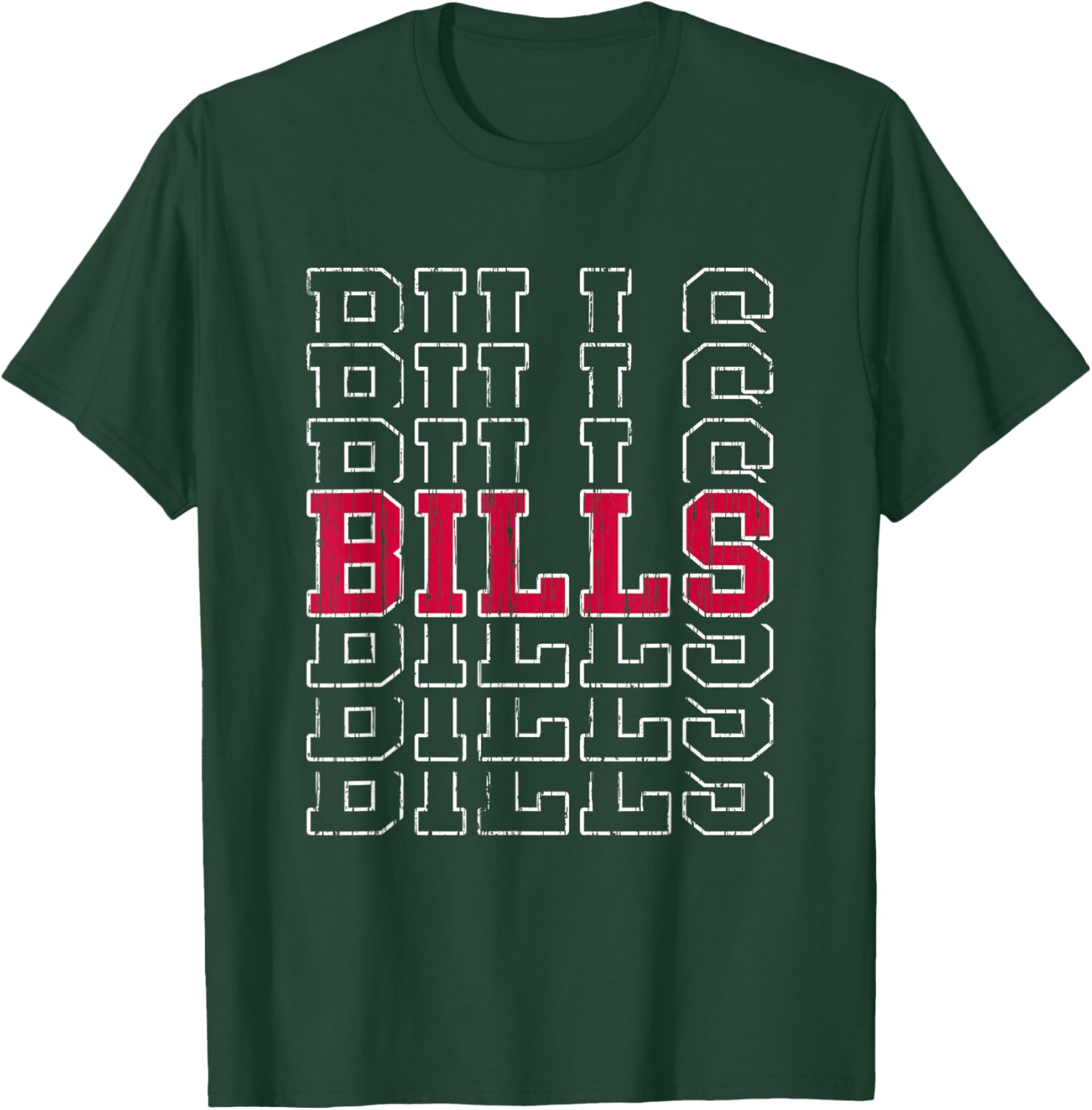 Bills Vintage Gift Women Boys Girls Kids T-Shirt - T-Shirt | Forest