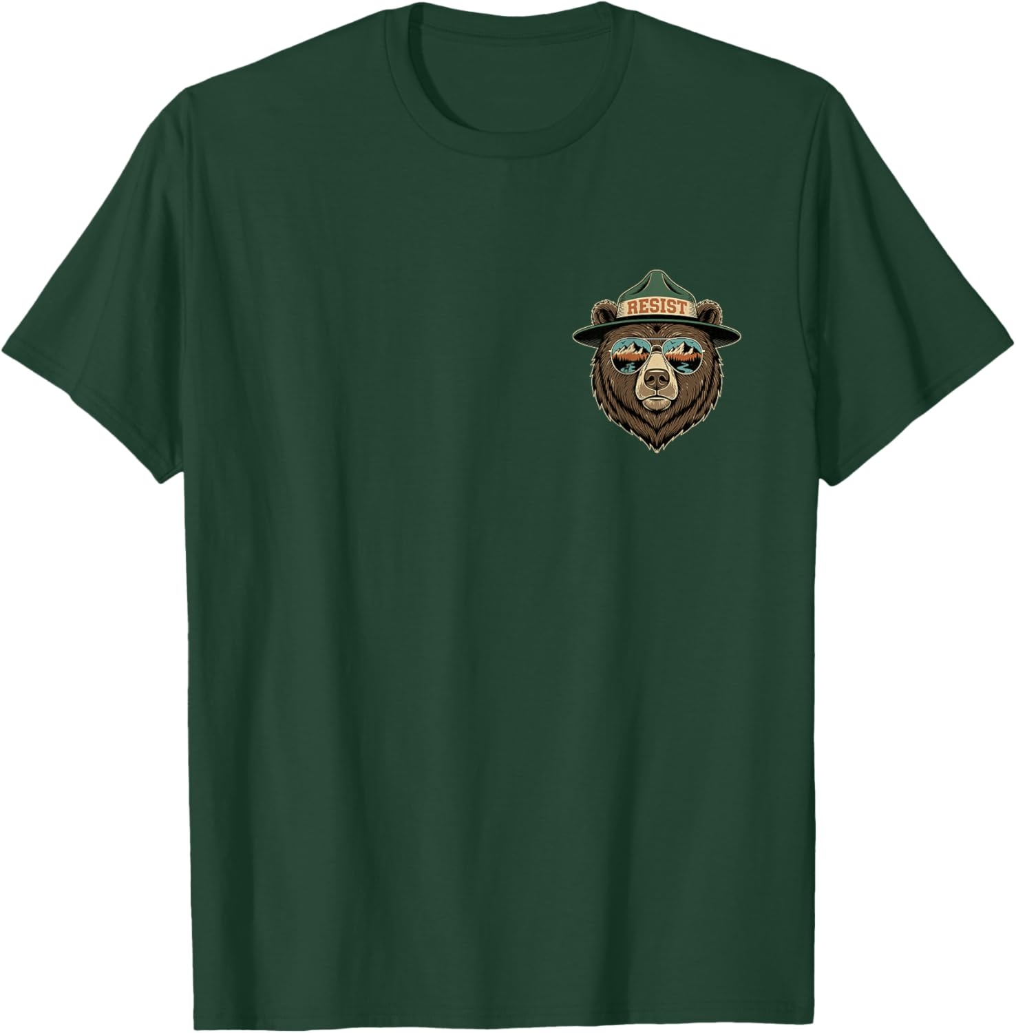 Resist Save National Parks Protect Hiking Camping T-Shirt - T-Shirt | Forest