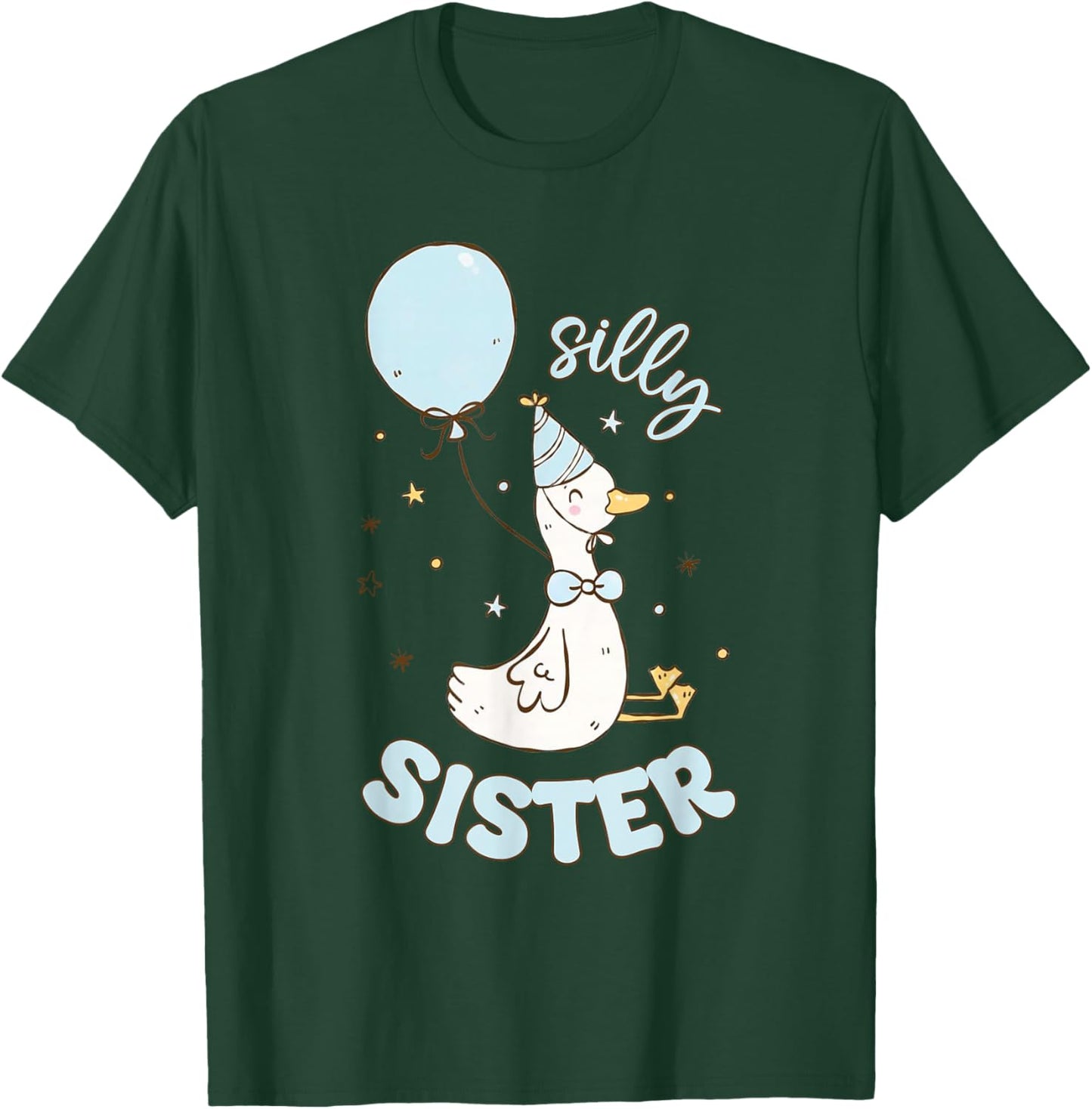 Silly Sister Silly Goose 1st Birthday Boy Family Matching T-Shirt - T-Shirt | Forest