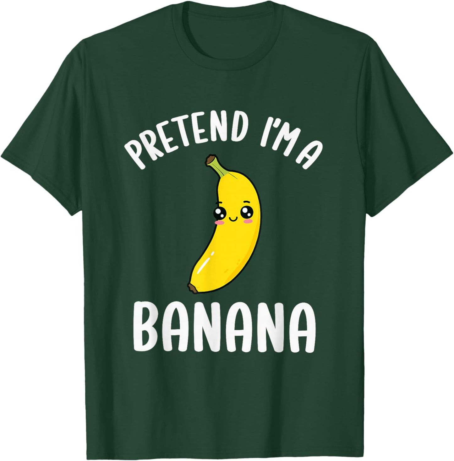 Pretend I'm A Banana Kids Funny Banana Halloween Costume T-Shirt - T-Shirt | Forest