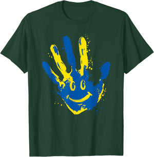 Down Syndrome Awareness Retro Hand Smile T21 Men Women Kids T-Shirt - T-Shirt | Forest