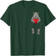 Cute Rhinoceros in Pocket Rhino Lover Valentines T-Shirt - T-Shirt | Forest