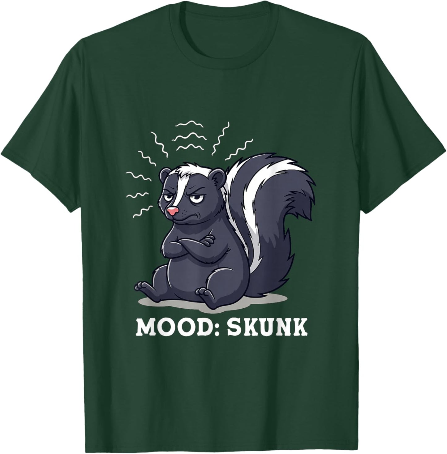 Mood Skunk Funny Animal Humor for Skunk Keepers T-Shirt - T-Shirt | Forest