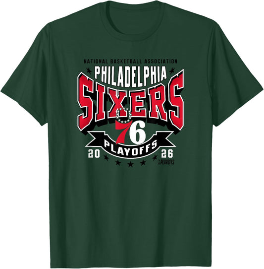 NBA Official 2026 Playoffs Philadelphia 76ers Next T-Shirt - T-Shirt | Forest