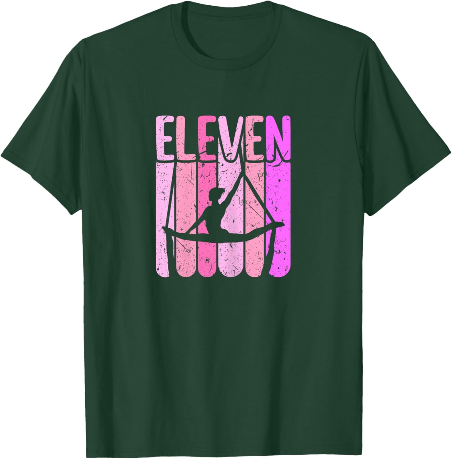 Aerialist 11th Birthday Aerial Silk Yoga T-Shirt - T-Shirt | Forest