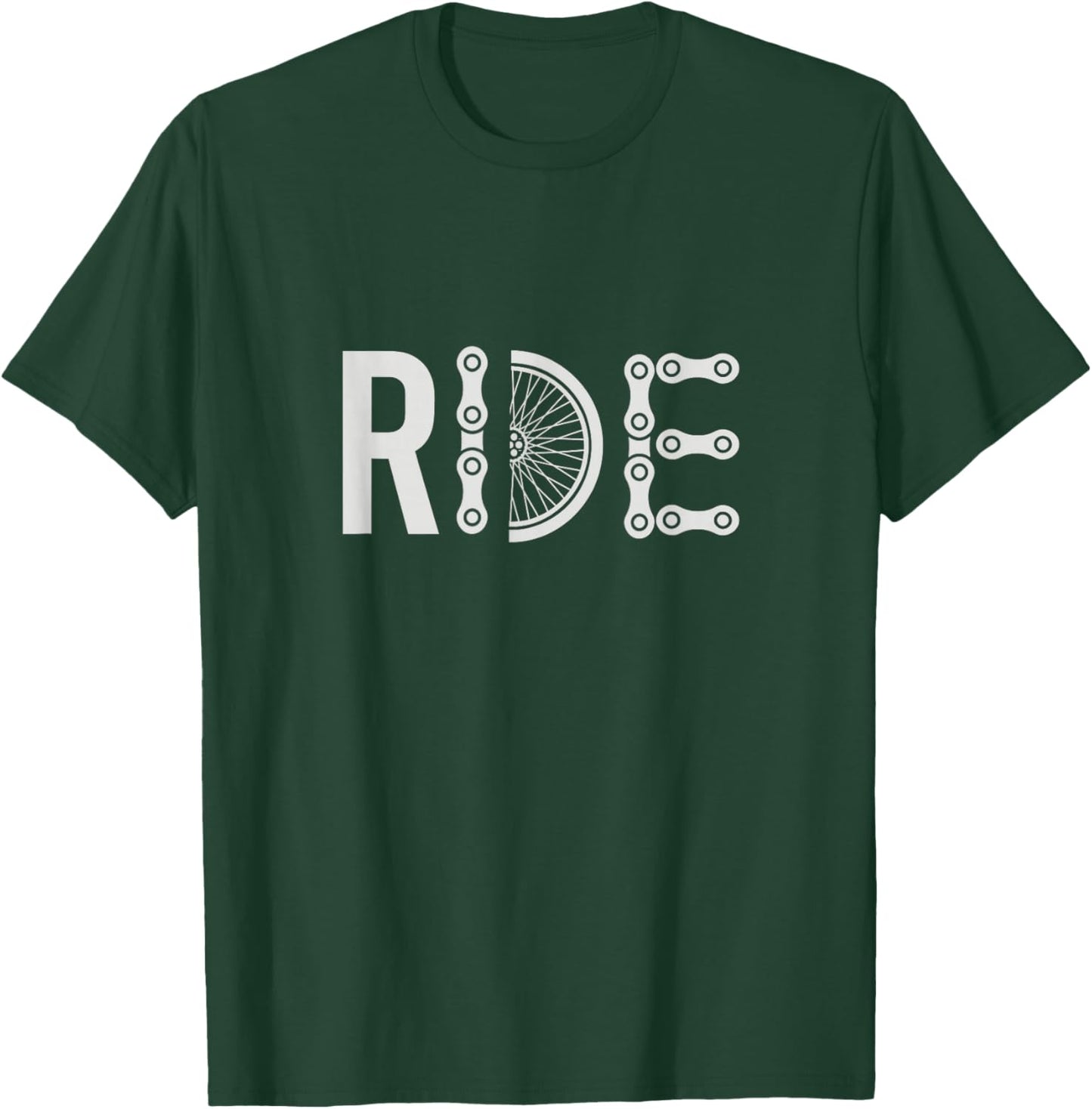 Cycling Bicycle Biker Men Women Kids Biking T-Shirt - T-Shirt | Forest