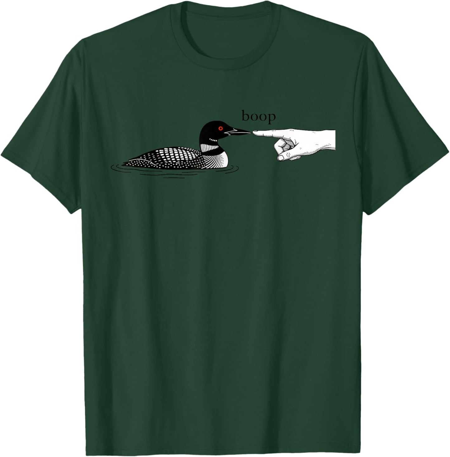 Funny Loon Boop Design Witty Humor Illustration T-Shirt - T-Shirt | Forest