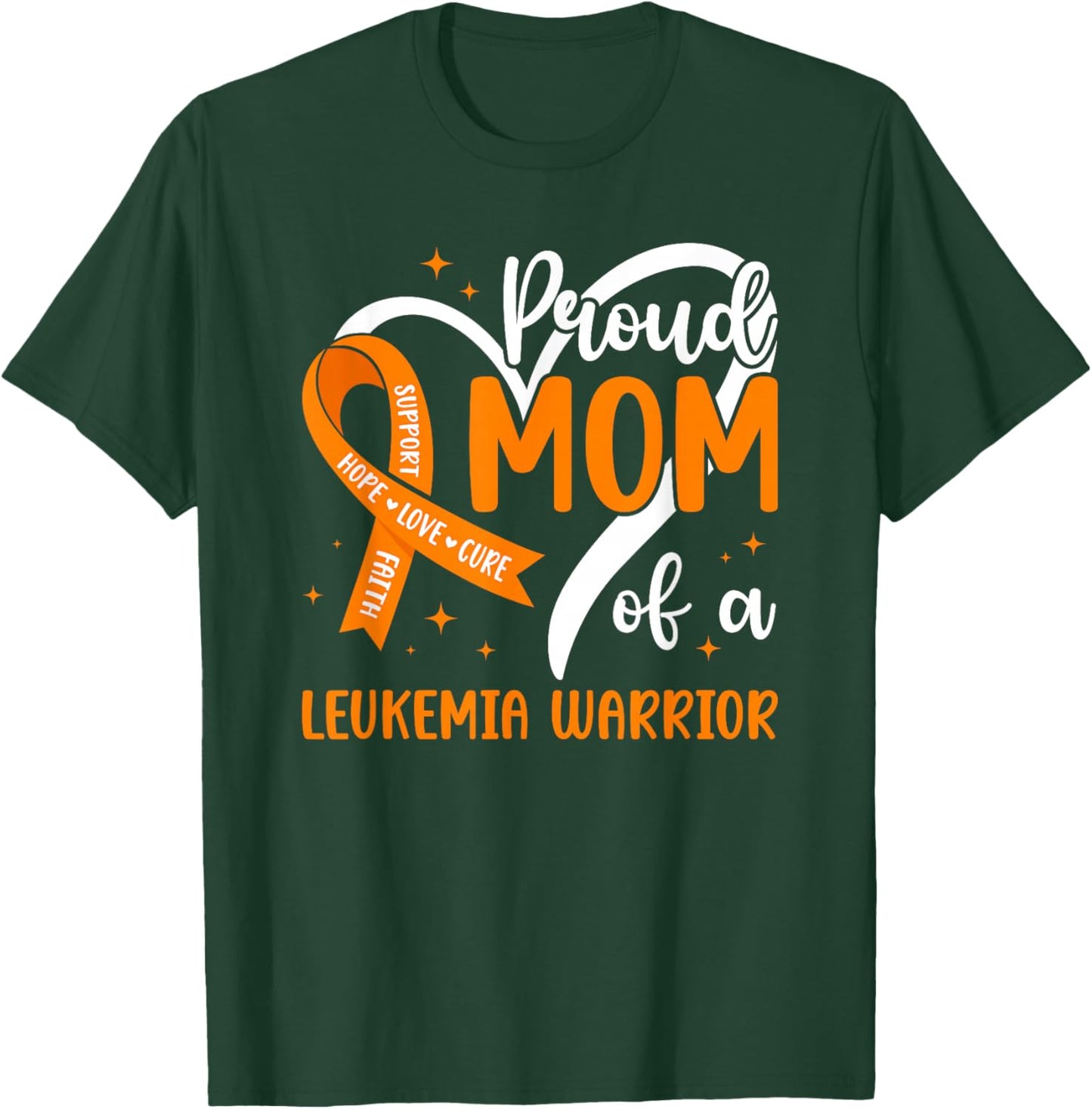 Mom of A Leukemia Warrior Mother Proud Leukemia Mom T-Shirt - T-Shirt | Forest