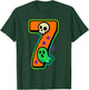 Number 7 Funny Meme Saying 6 7 Six Seven Halloween T-Shirt - T-Shirt | Forest