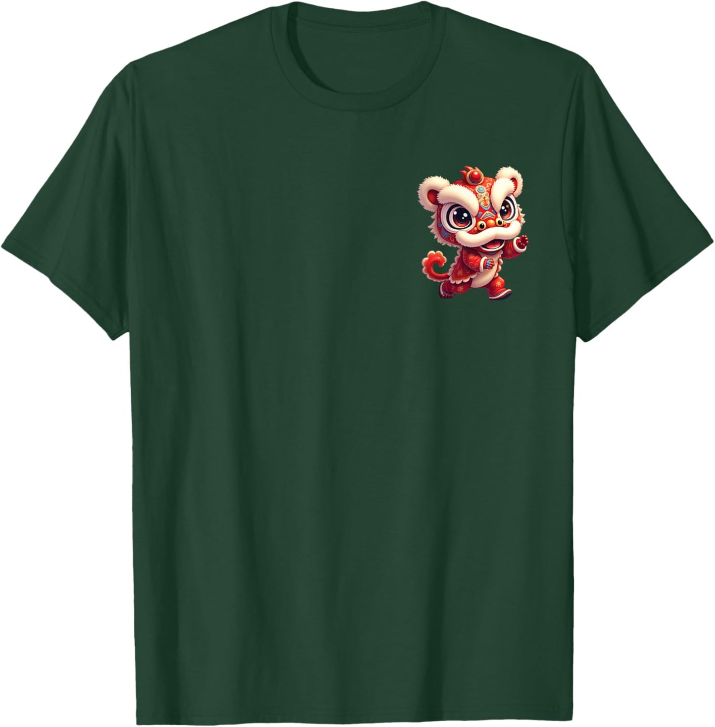 Chinese Celebration Festival New Year Lion Dance T-Shirt - T-Shirt | Forest