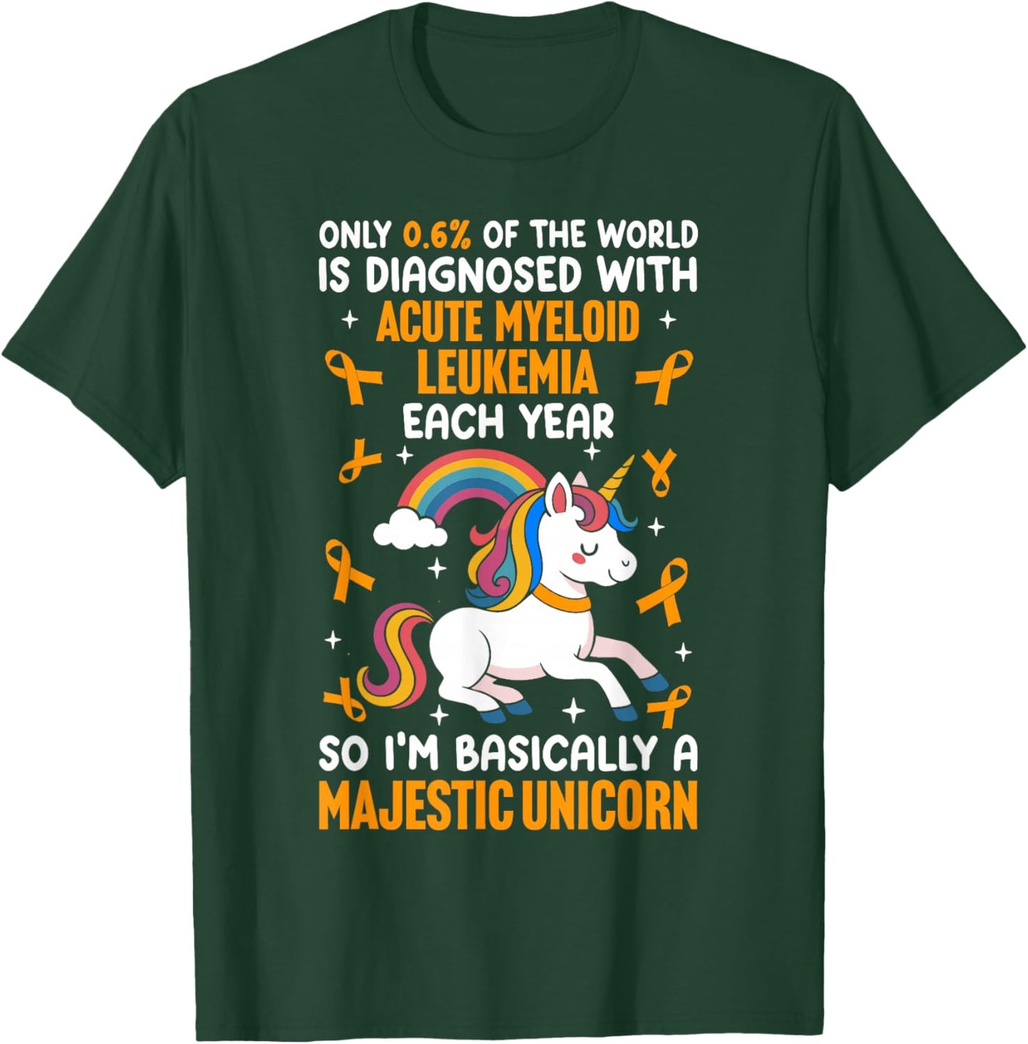 Acute myeloid Leukemia Warrior T-Shirt - T-Shirt | Forest