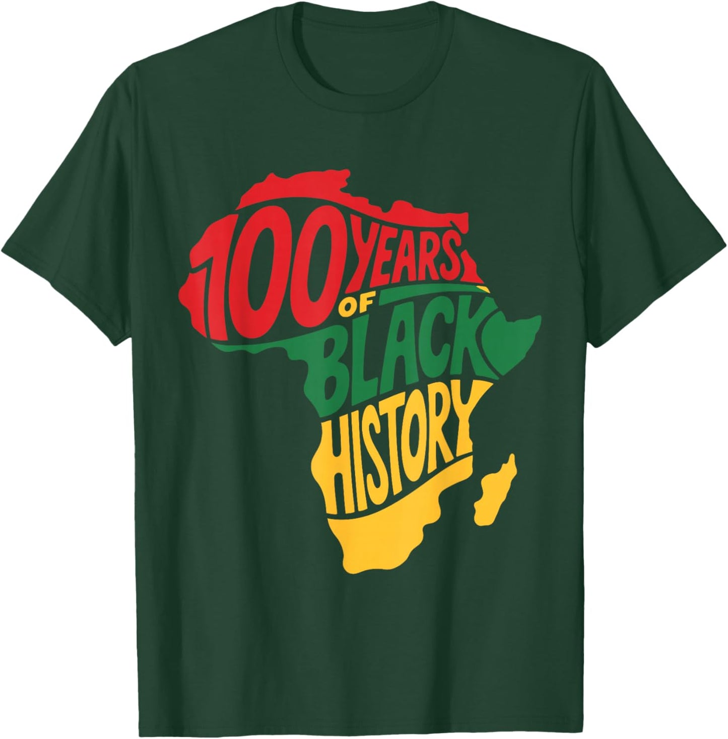 Vintage Black History Month 100 Years 1926 African American T-Shirt - T-Shirt | Forest