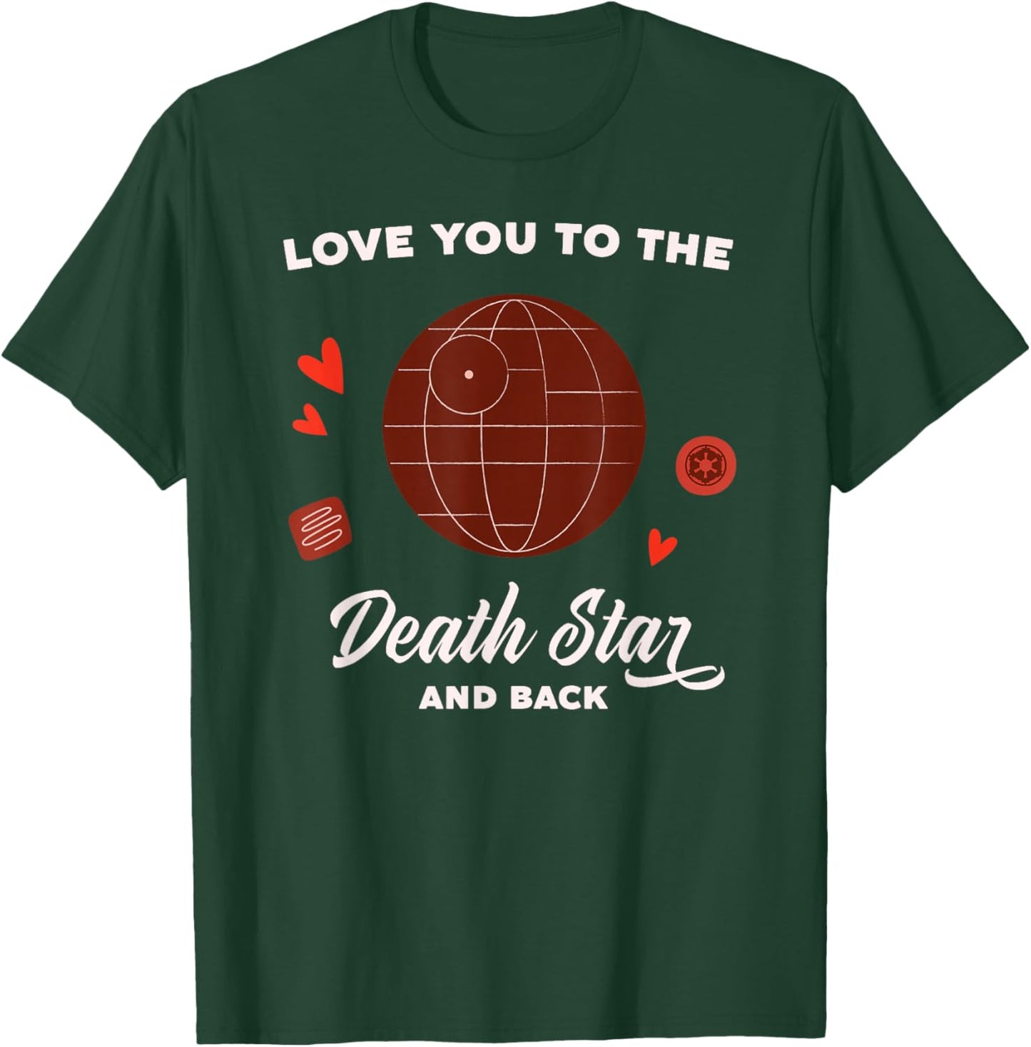 Star Wars Valentine's Day Love You To The Death Star & Back T-Shirt - T-Shirt | Forest