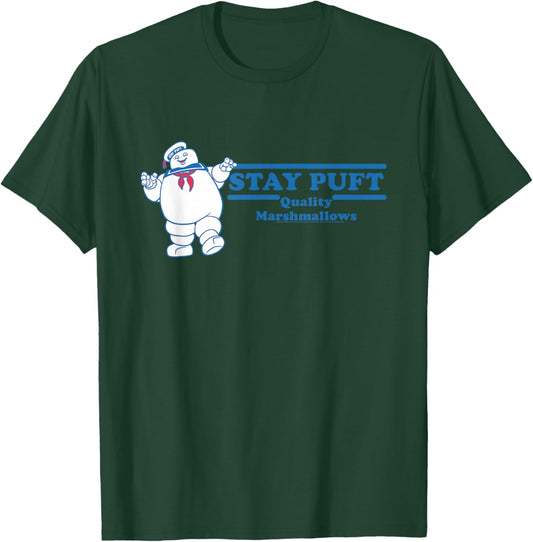 Ghostbusters Stay Puft Marshmallow Ad Funny 80's Movie T-Shirt - T-Shirt | Forest