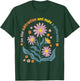 Boho Flower Be Like Subtraction and Make The Difference Math T-Shirt - T-Shirt | Forest