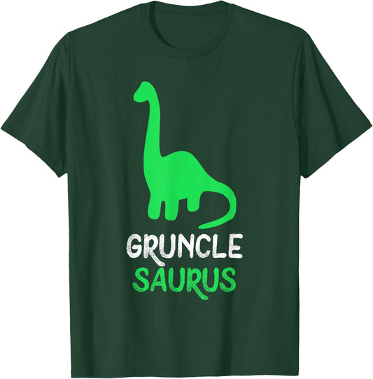 Gruncle-Saurus Dino Dinosaur GruncleSaurus Cool Funny T-Shirt - T-Shirt | Forest