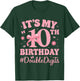 Pink Bow 10 Years Old - It’s My 10th Birthday Double Digits T-Shirt - T-Shirt | Forest