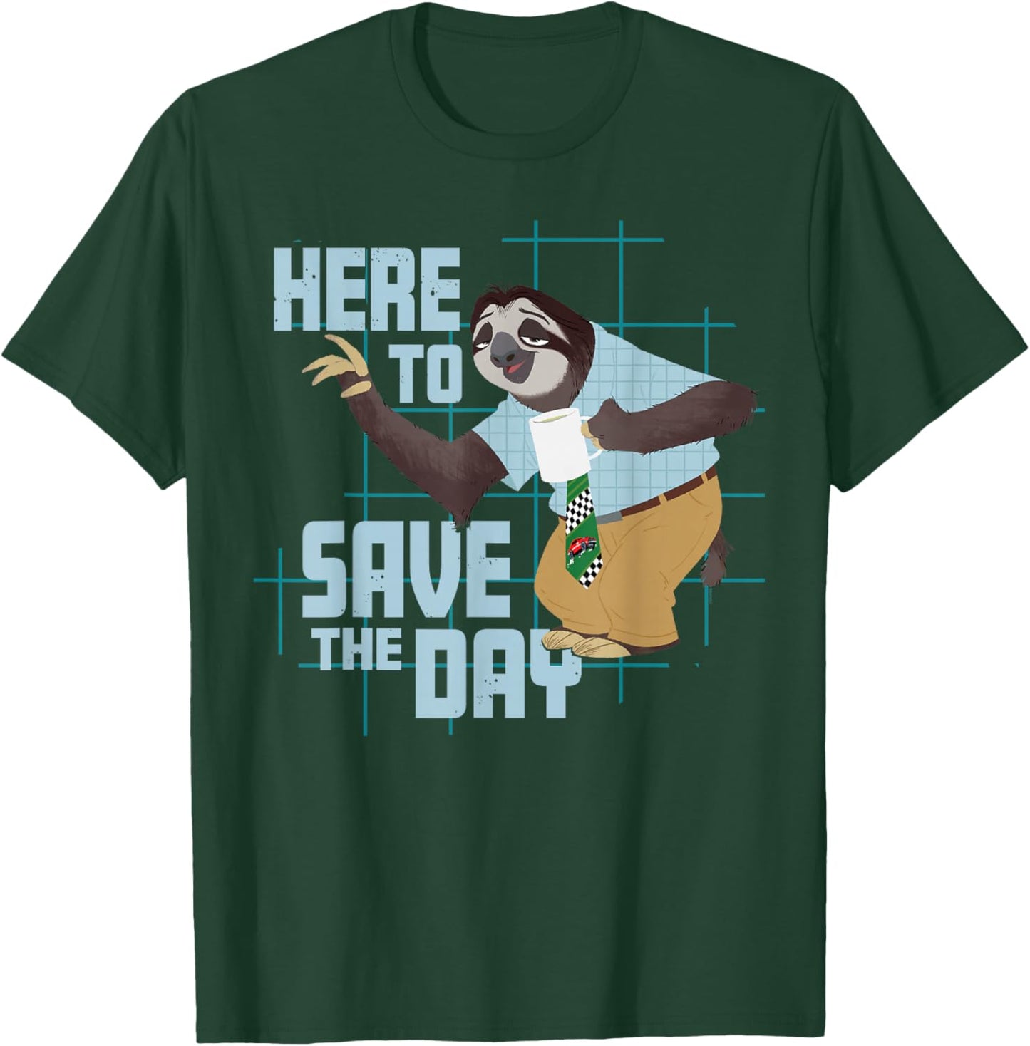 Disney Zootopia 2 Flash Sloth Here to Save The Day Funny T-Shirt - T-Shirt | Forest