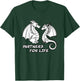 Cute Dragon Couple Partners for Life Fantasy Art T-Shirt - T-Shirt | Forest