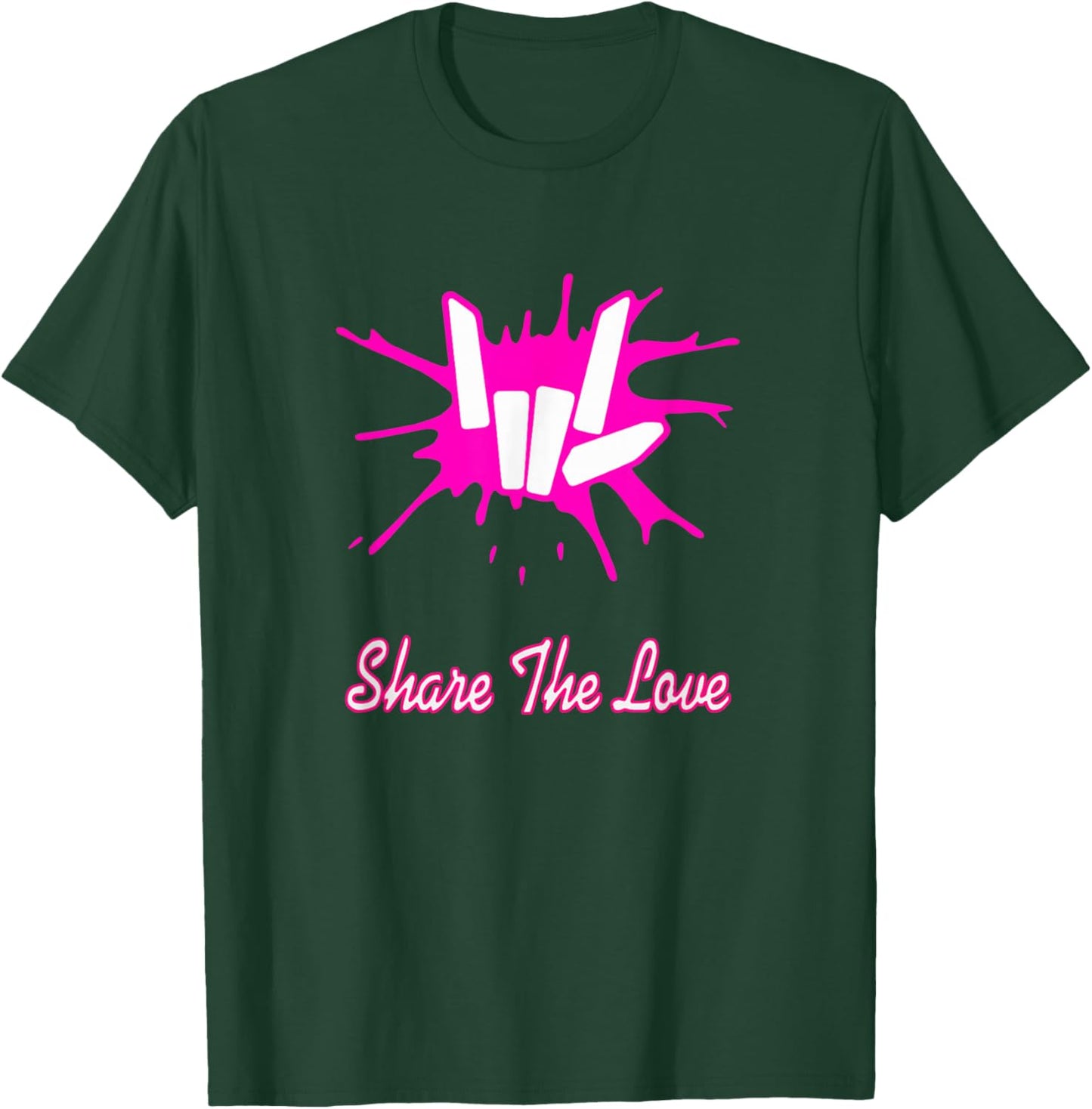 Sharer Share The Love Birthday Gifts for Kids and Youth T-Shirt - T-Shirt | Forest