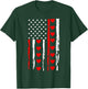 Valentines Day USA American Flag Hearts T-Shirt - T-Shirt | Forest