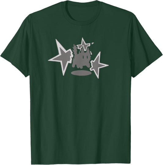 90s Y2K Scary Cat Tomcat is Scared Under Big Stary T-Shirt - T-Shirt | Forest