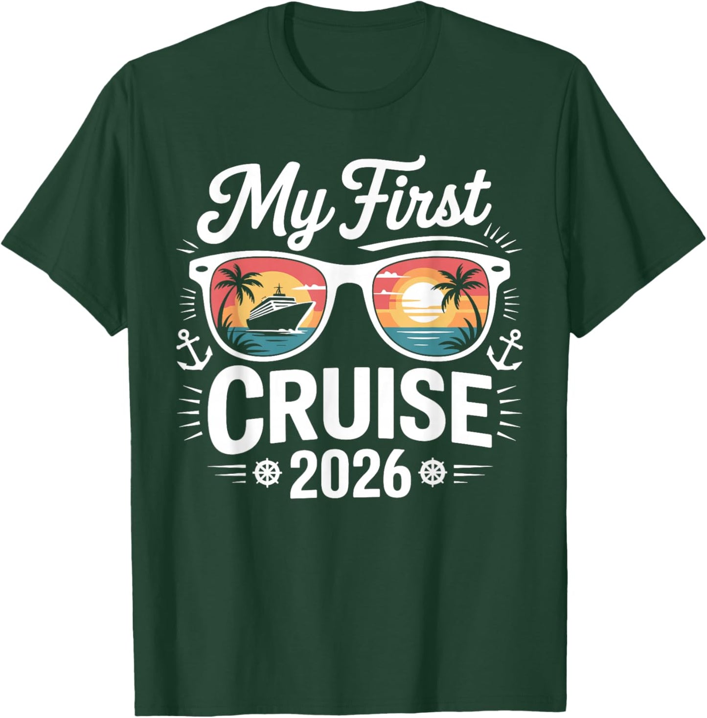 My First Cruise 2026 Summer Vacation Matching Family T-Shirt - T-Shirt | Forest