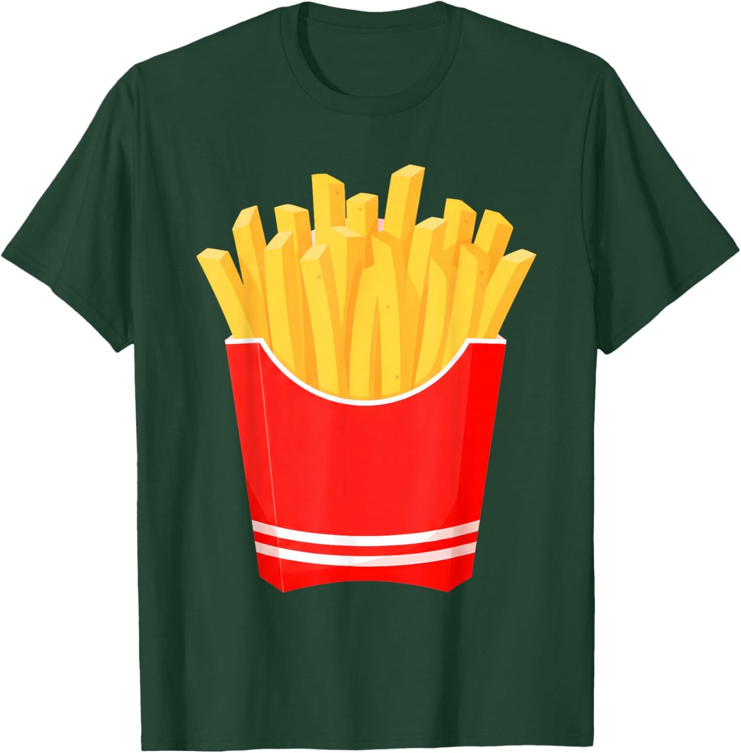Funny French Fries Fast Food French Fry Halloween Costume T-Shirt - T-Shirt | Forest
