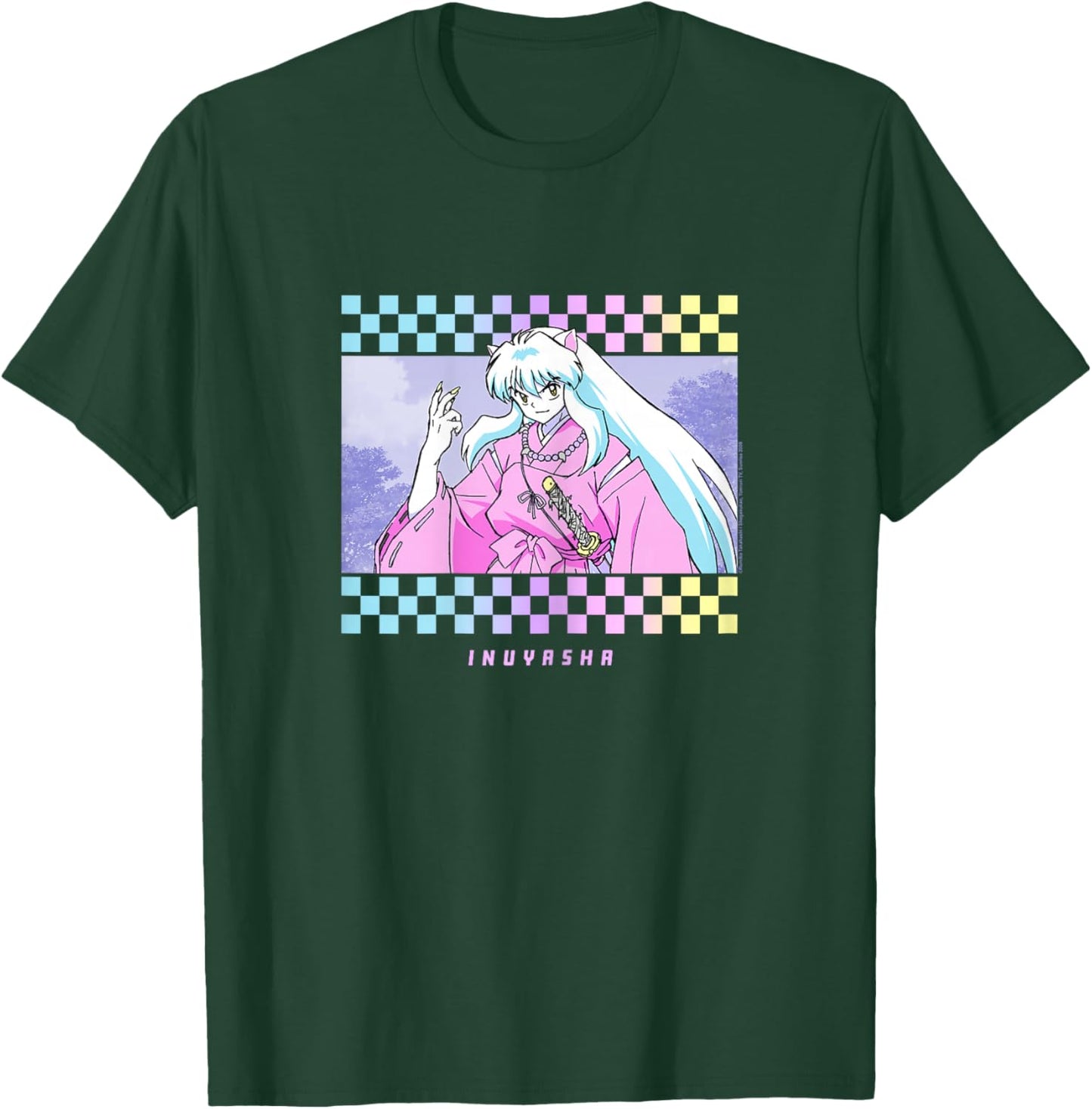 Half-Demon Checkered Artwork T-Shirt - T-Shirt | Forest