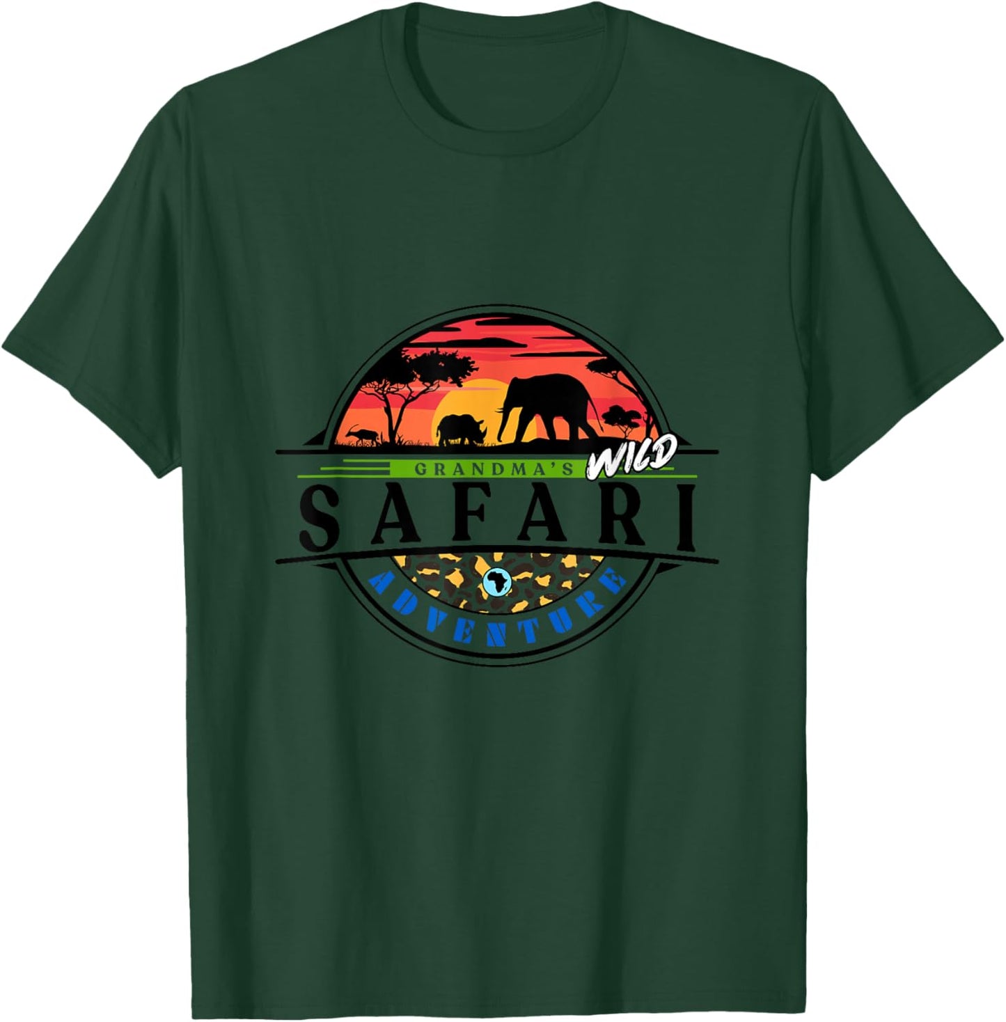 Grandma's Wild Safari Adventure T-Shirt - T-Shirt | Forest