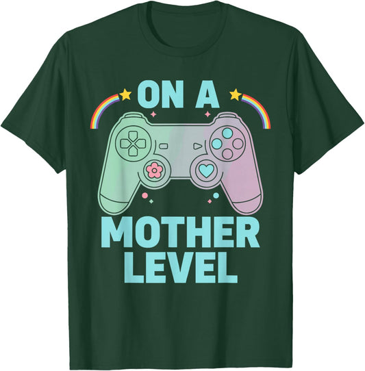 Gamer Mom Shirt , Cool On A Mother Level T-Shirt - T-Shirt | Forest