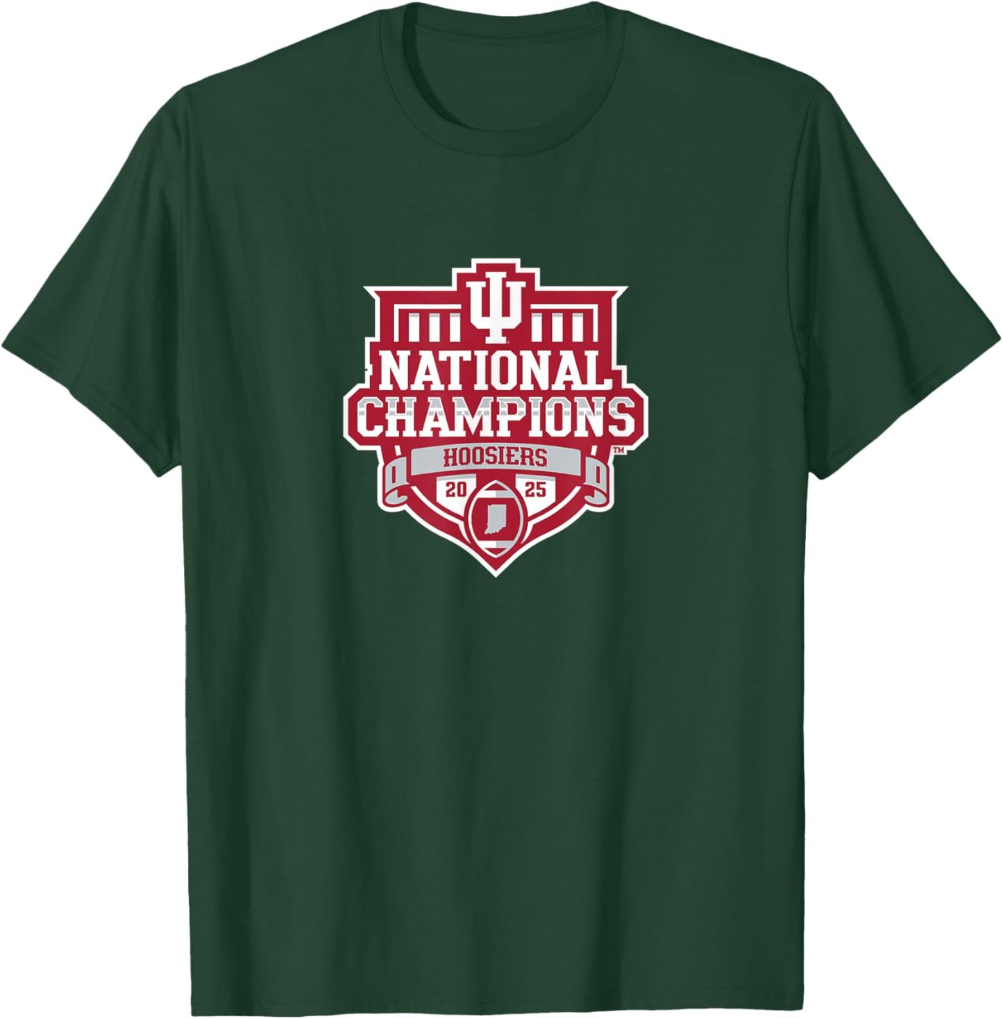 Indiana Hoosiers 2025-26 CFP National Champions (Black) T-Shirt - T-Shirt | Forest