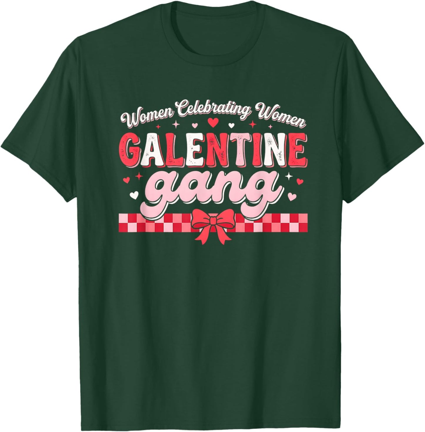 Valentines Day Galentines Gang Funny Valentine Women Girls T-Shirt - T-Shirt | Forest