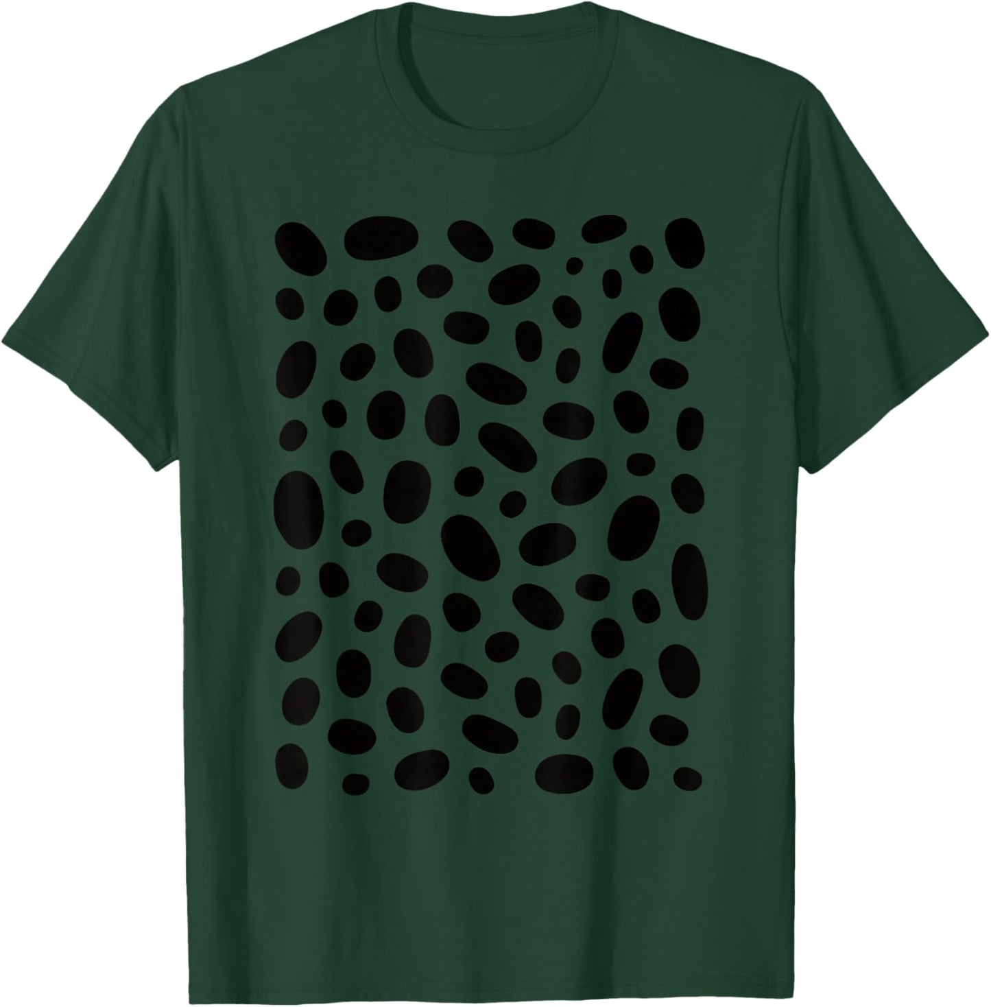 Dog Halloween Dalmatian Spots Pattern Kids Costume Print T-Shirt - T-Shirt | Forest