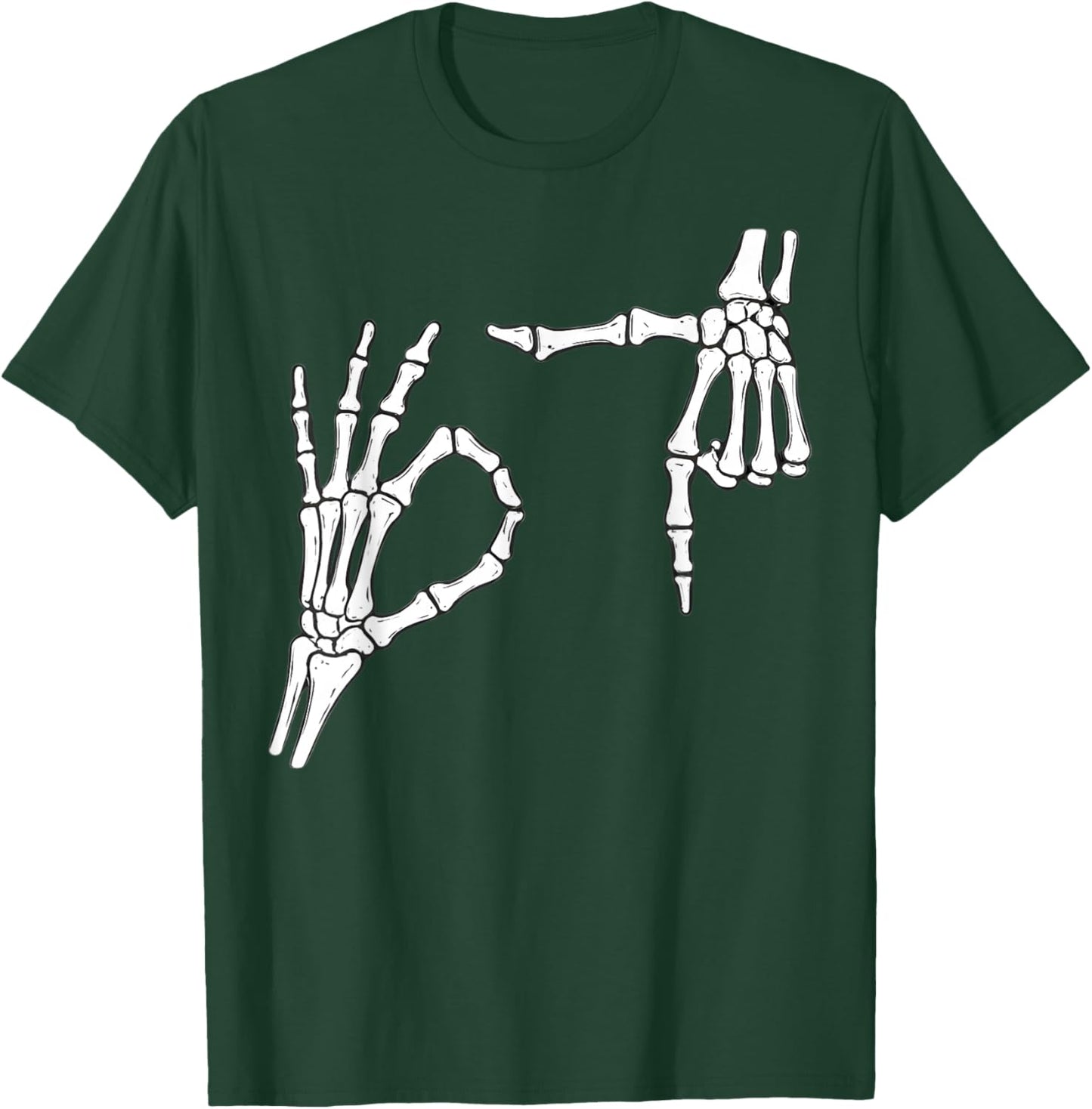 Funny Six Seven 6 7 Meme 67 Skeleton Hand Halloween Costume T-Shirt - T-Shirt | Forest
