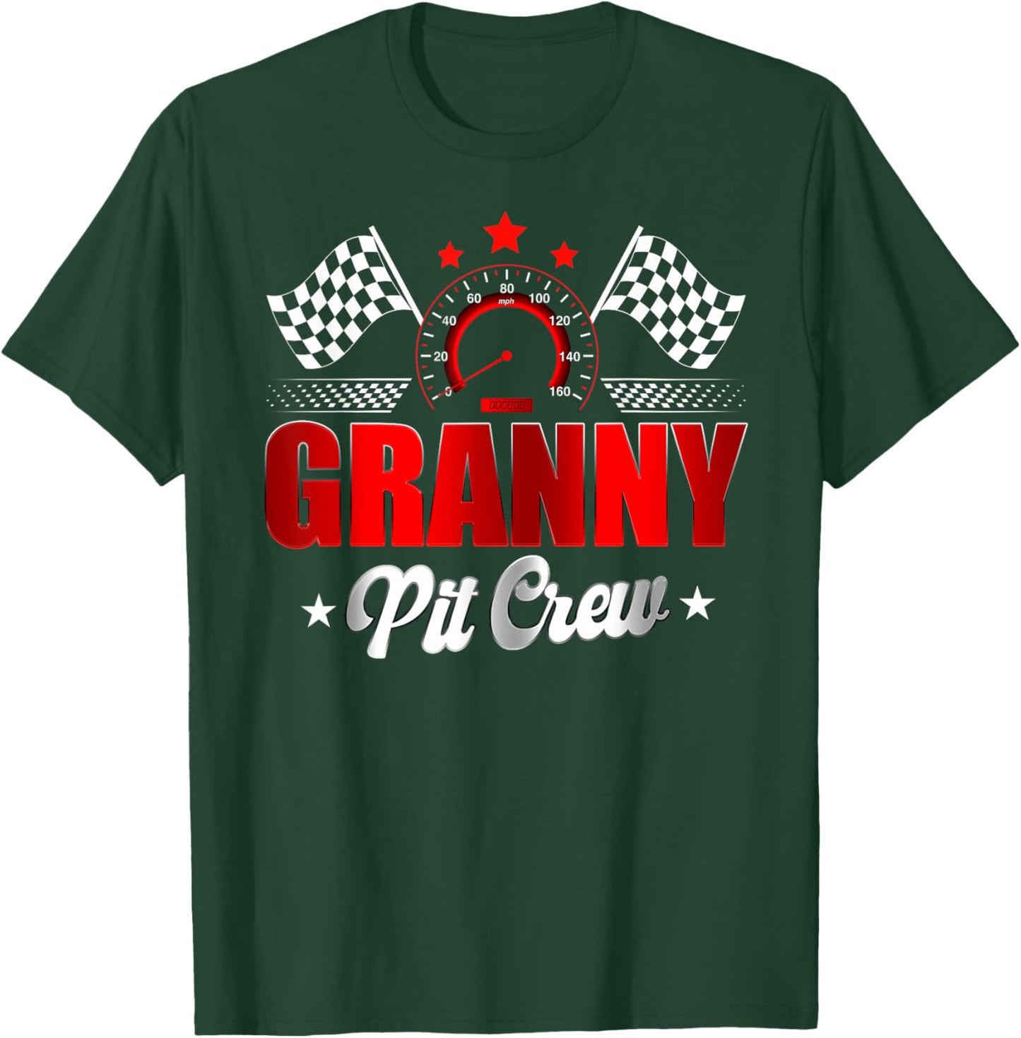 Granny Pit Crew Race Car Birthday Family Matching T-Shirt - T-Shirt | Forest