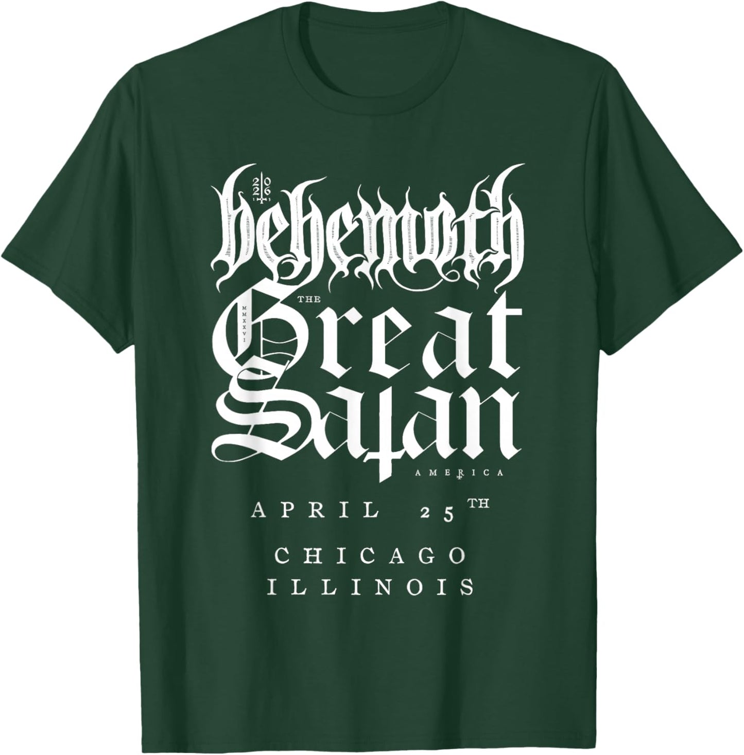 Behemoth The Godless IV Tour Chicago T-Shirt - T-Shirt | Forest