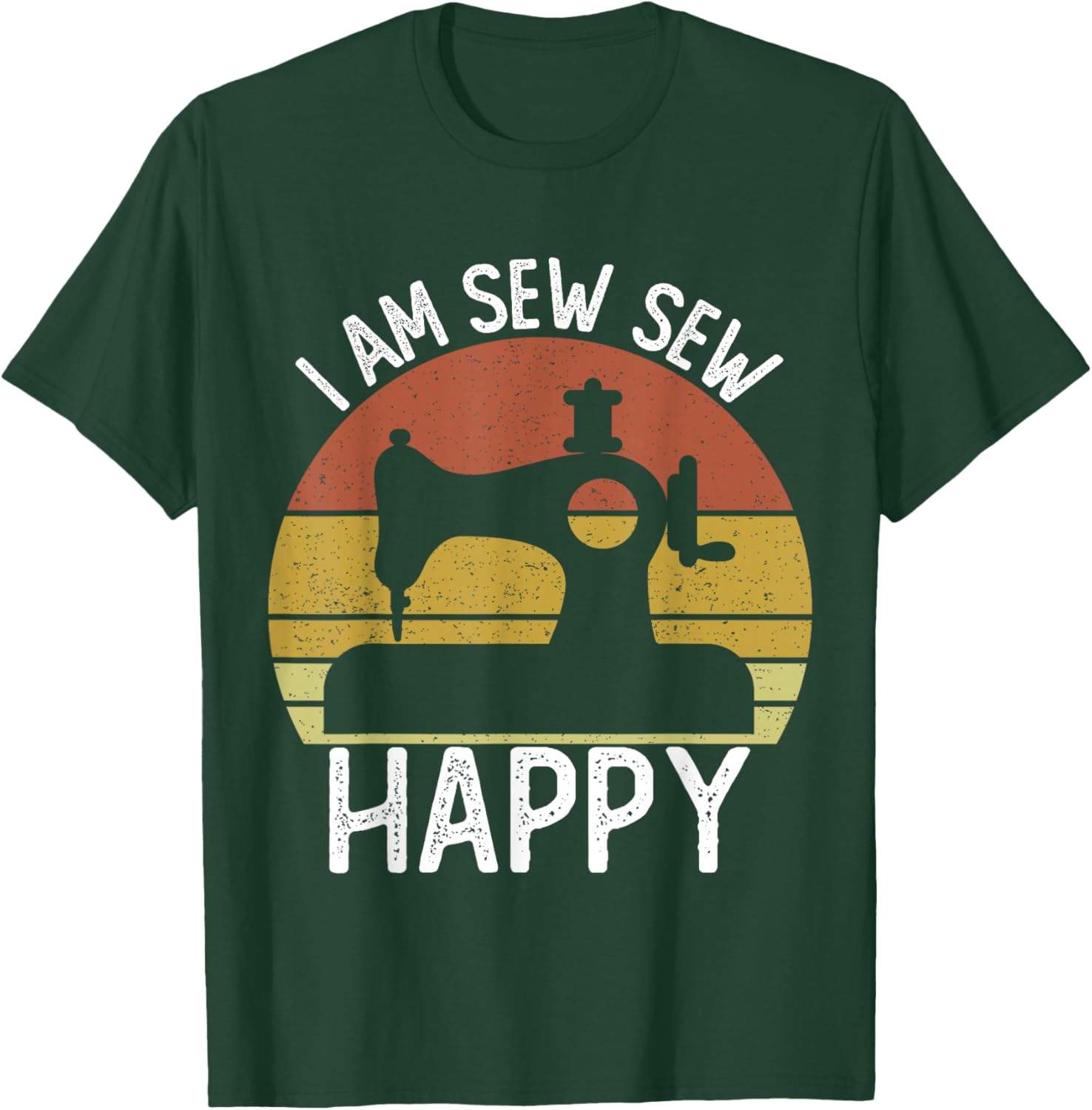 Quilter Sewing Machine Seamstress Women Girls Funny Sewing T-Shirt - T-Shirt | Forest