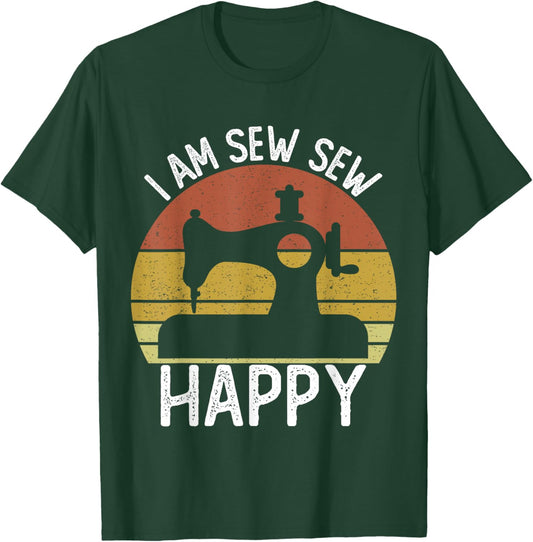 Quilter Sewing Machine Seamstress Women Girls Funny Sewing T-Shirt - T-Shirt | Forest