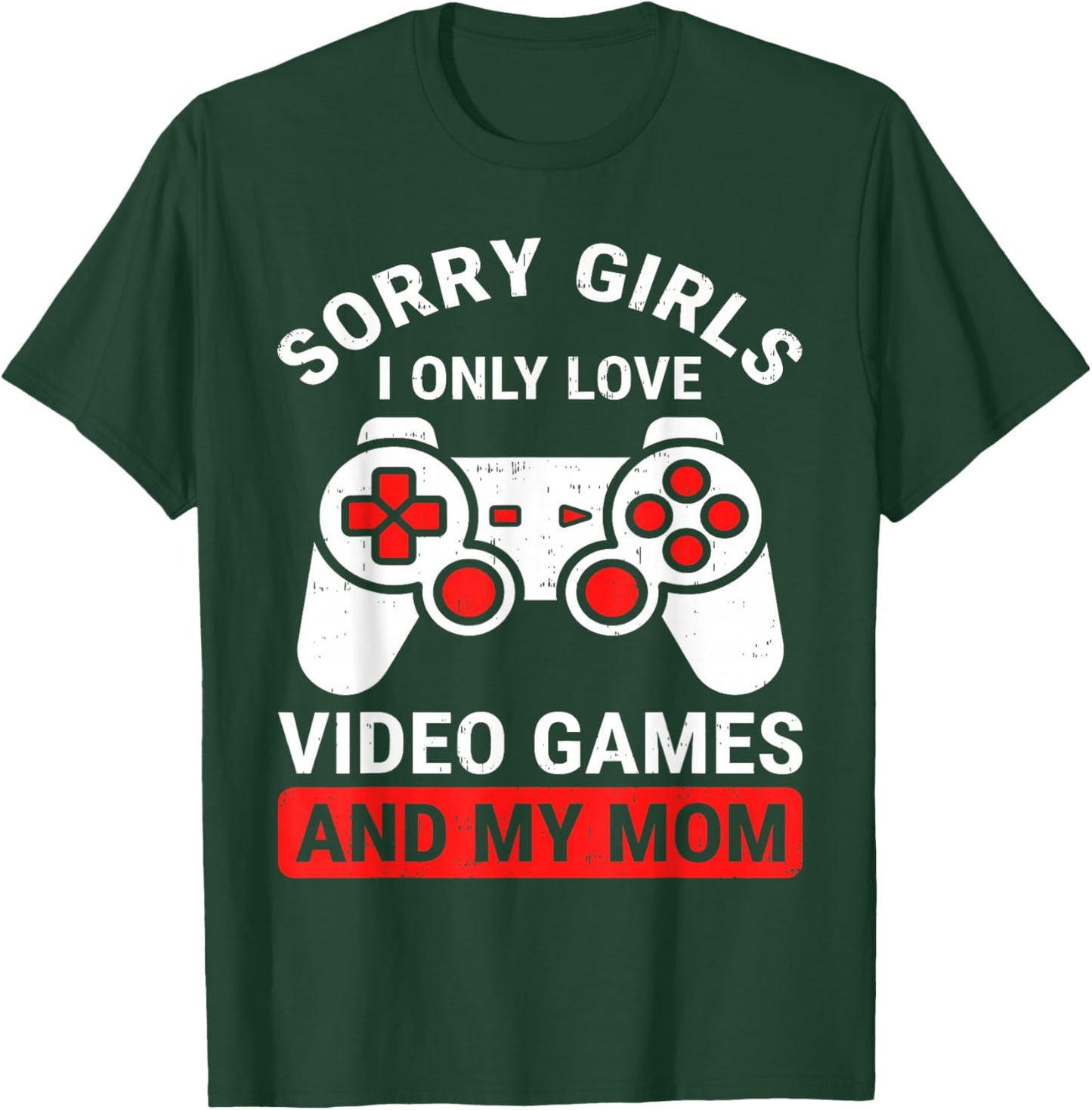 Video Game Funny Gamer Valentines Day for Teens Boys Kids T-Shirt - T-Shirt | Forest