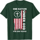 250 Year USA American Flag 250th Anniversary Christian God T-Shirt - T-Shirt | Forest
