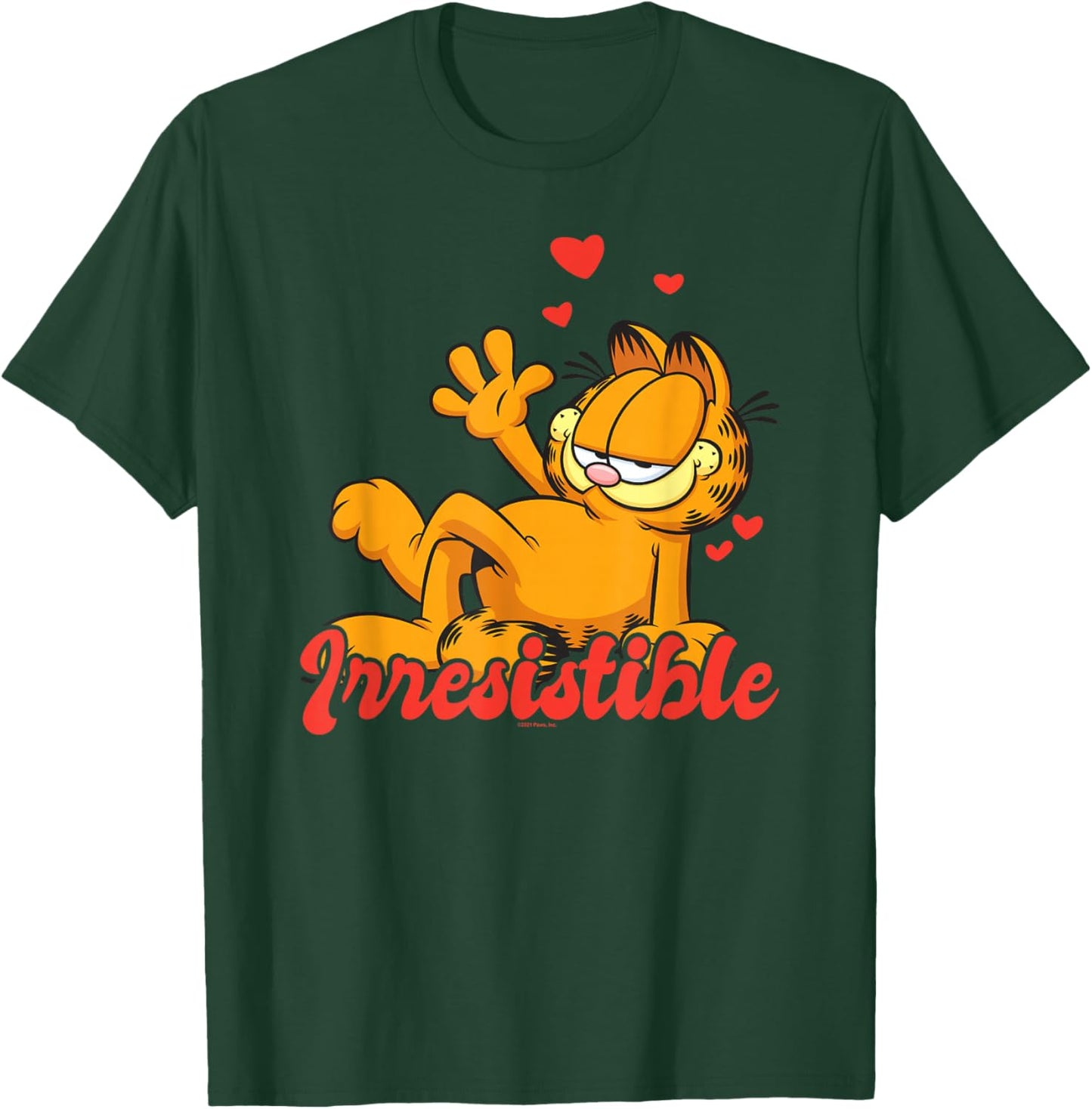 Garfield Valentine's Day He Loves to Be Irresistible T-Shirt - T-Shirt | Forest