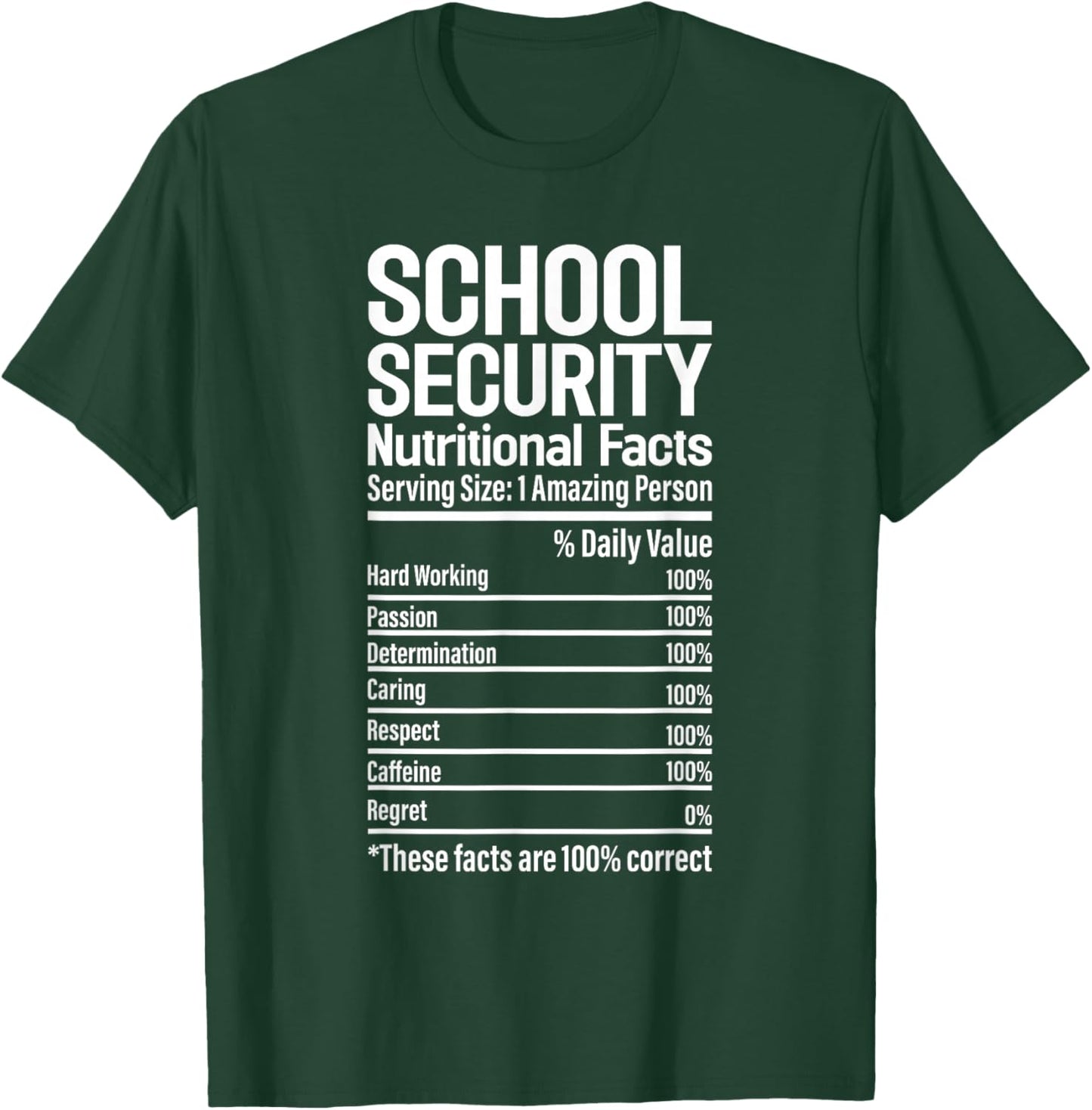 Funny School Security Officer Security Guard T-Shirt - T-Shirt | Forest