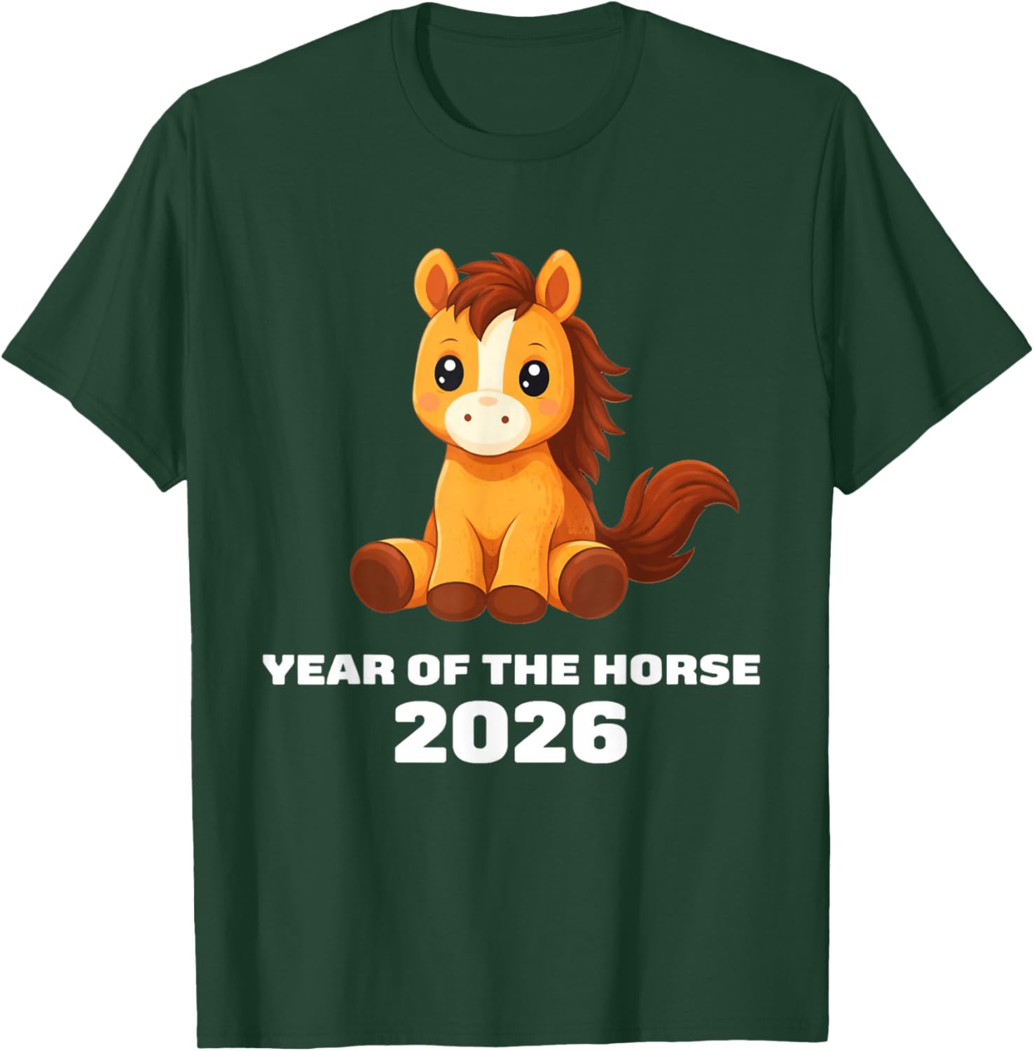 Chinese New Year 2026 Year of The Horse T-Shirt - T-Shirt | Forest