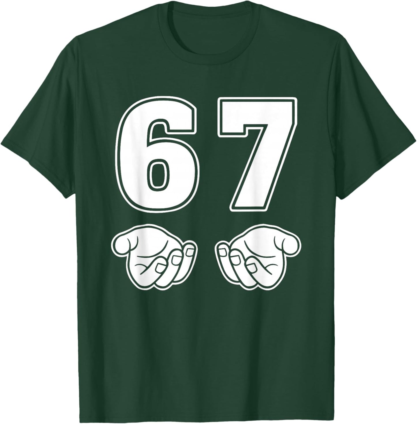 67 Meme Funny Six Seven Retro 6-7 Gen Sigma Aura Slang T-Shirt - T-Shirt | Forest